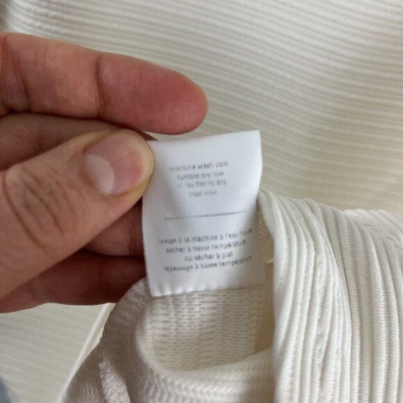 Oak & Fort Cream Coloured Puff-Sleeve Top Womens Size S - Picture 6 of 11